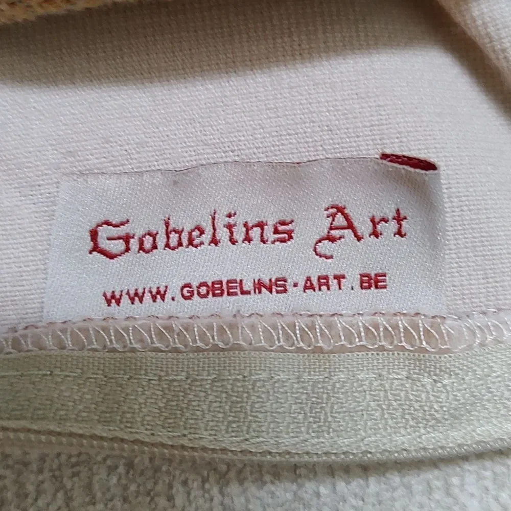 Gobelins Art Woven Clematis Tapestry Cotton Throw Pillow Cover